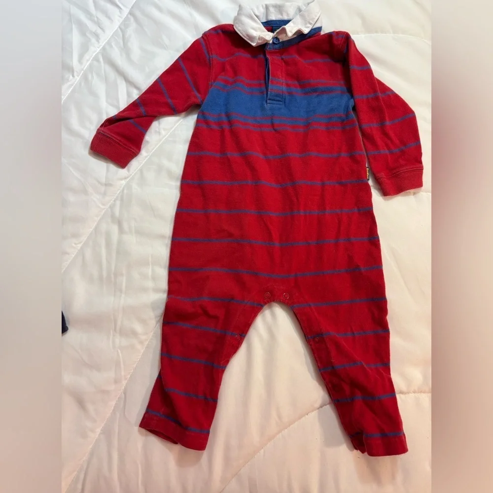 Set of 2 OshKosh B'gosh Kids one piece pants and long sleeve collared outfits